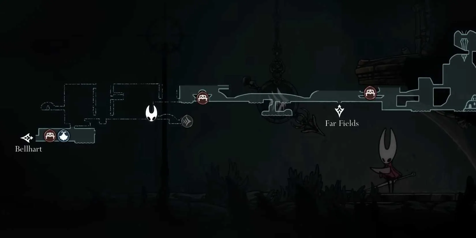 Greymoor hidden room Memory Locket in Hollow Knight: Silksong
