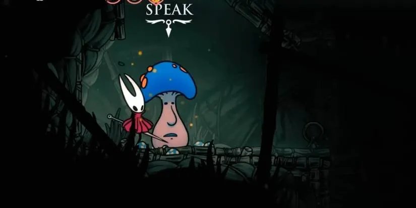 Hollow Knight Silksong Mister Mushroom NPC appearing in Greymoor location