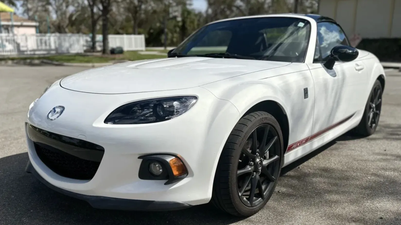 A 2015 Mazda MX-5 Miata, the benchmark for affordable fun