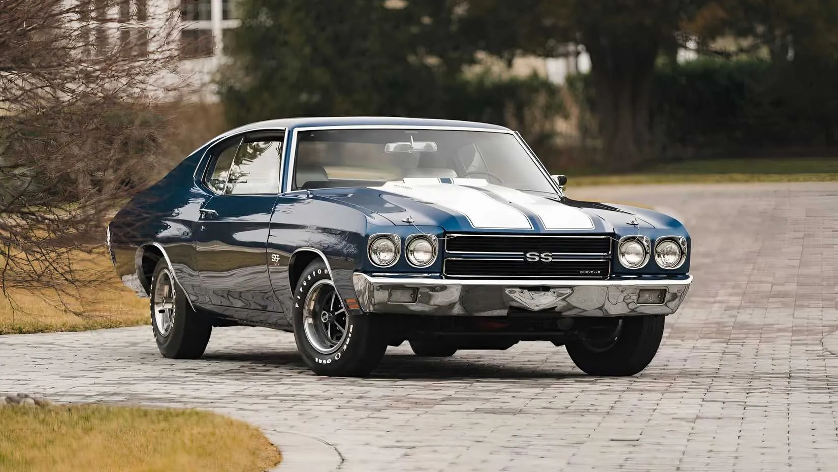 1970 Chevrolet Chevelle 454 LS6 in a classic showroom setting