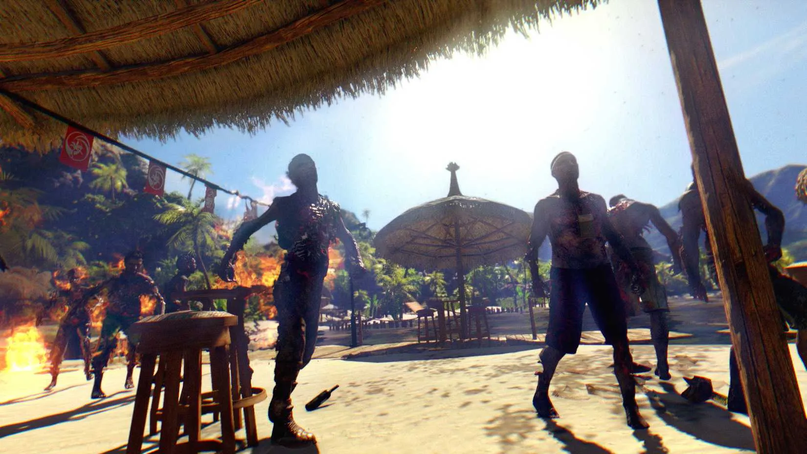 An Infected lunges at a player in Dead Island