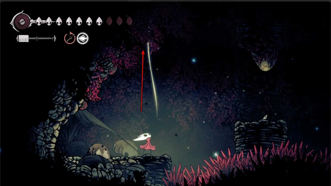 The Needolin playing prompt near the Watcher