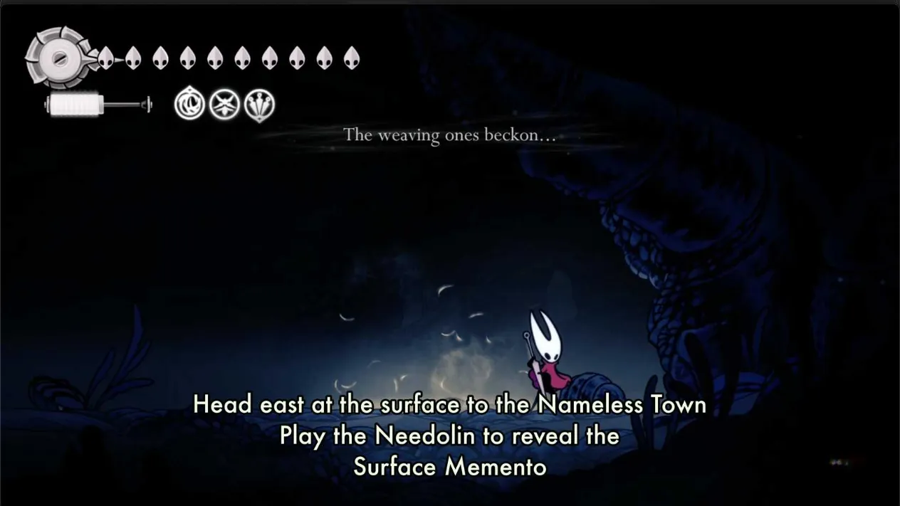 The desolate Nameless Town on the surface