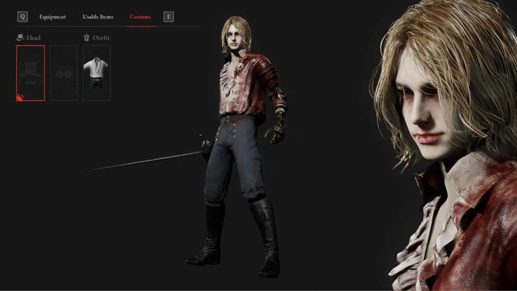 A close-up of Romeo&rsquo;s model from the Lies of P DLC with the P as DLC Romeo mod