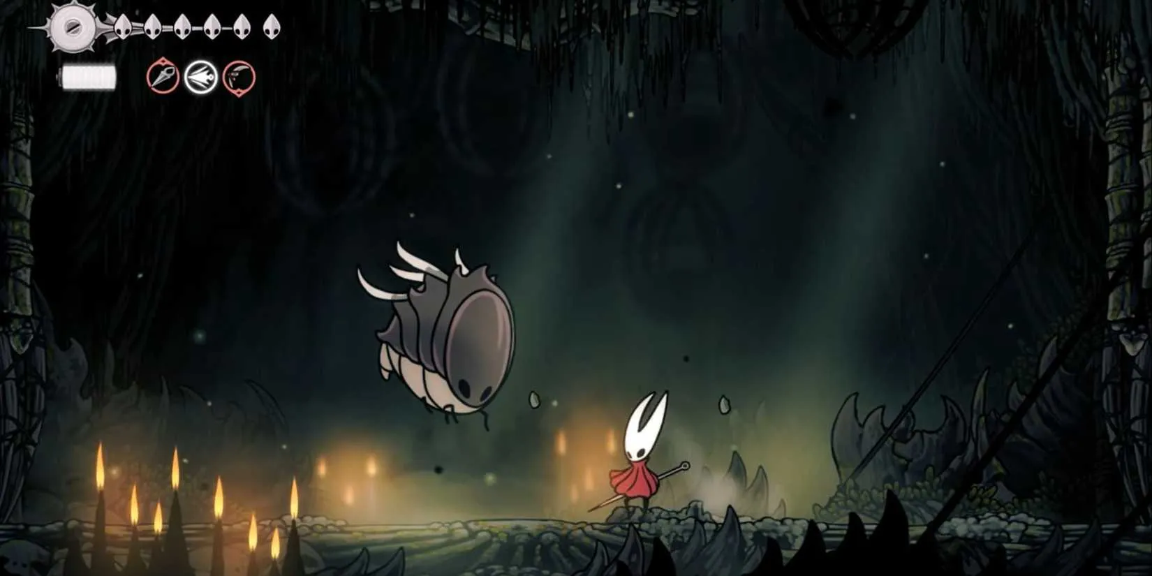 Hornet and the Savage Beastfly in Hollow Knight: Silksong