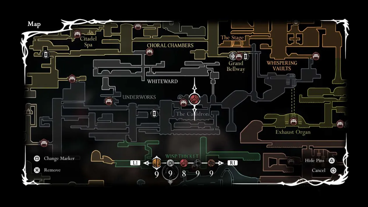 Frey's location after being freed from the silk