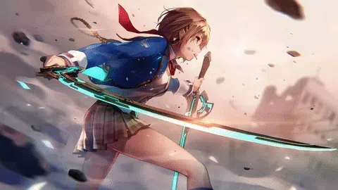 制服持剑少女