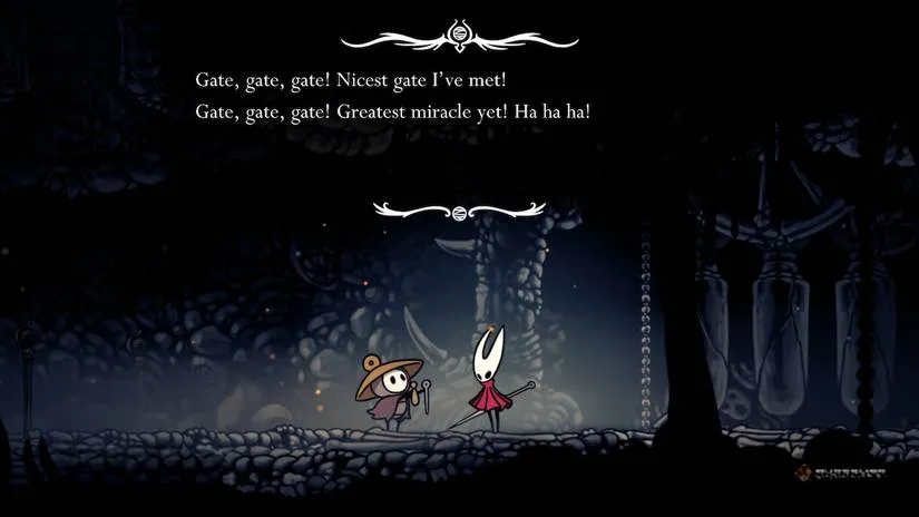 Sherma standing before the stubborn door, determination written all over his tiny frame