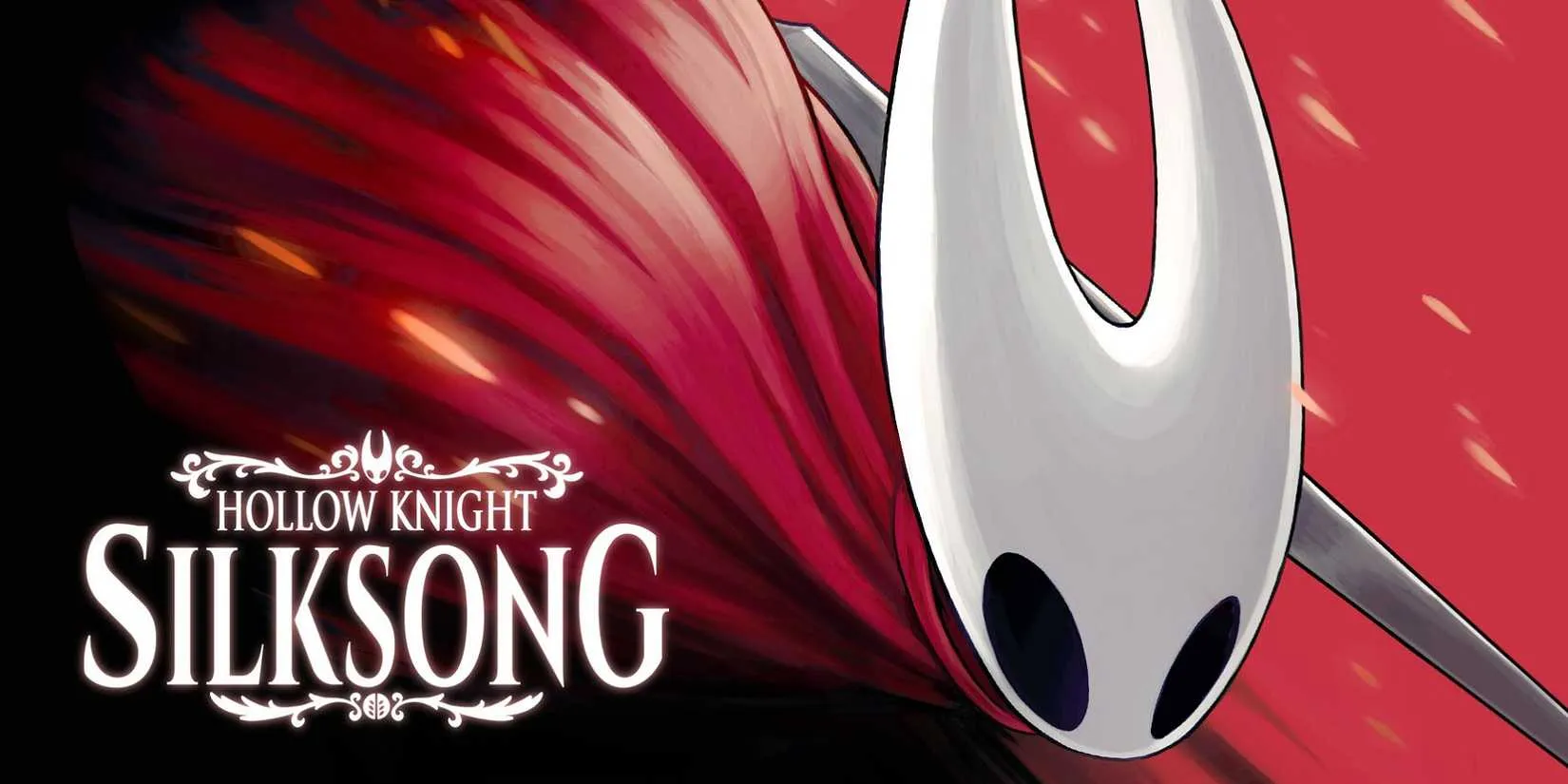 Hornet looking over Pharloom in a promotional image for Silksong