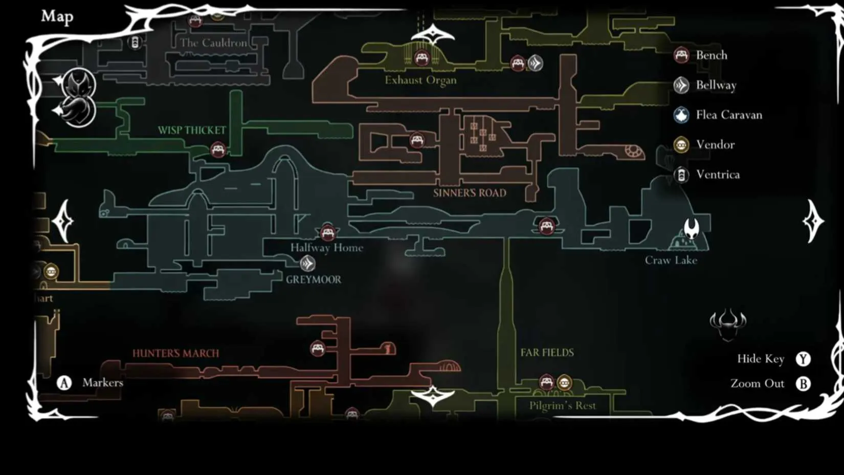 A collection of all map locations across Pharloom