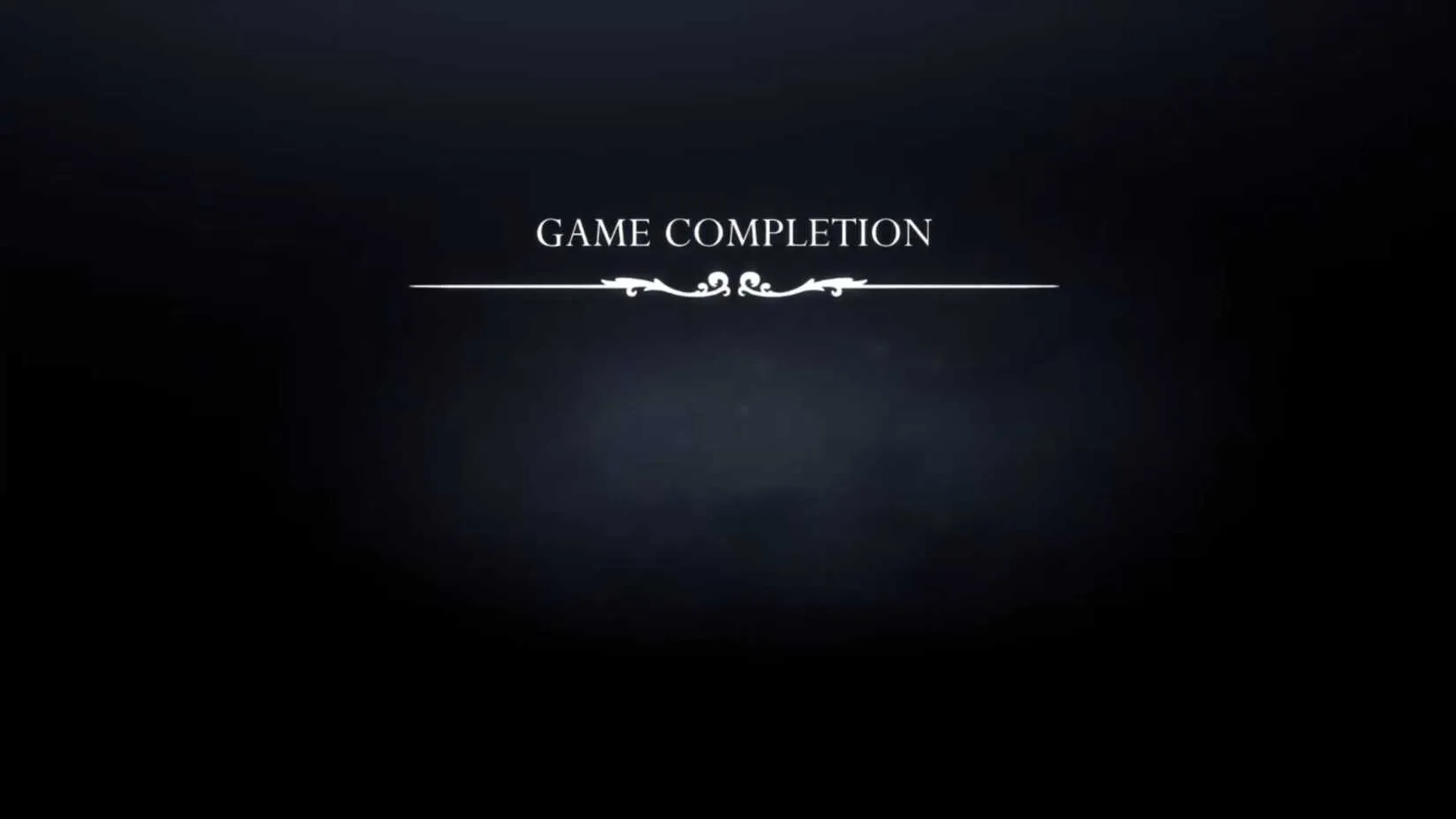 A shot of the speedrunner trophy completion screen