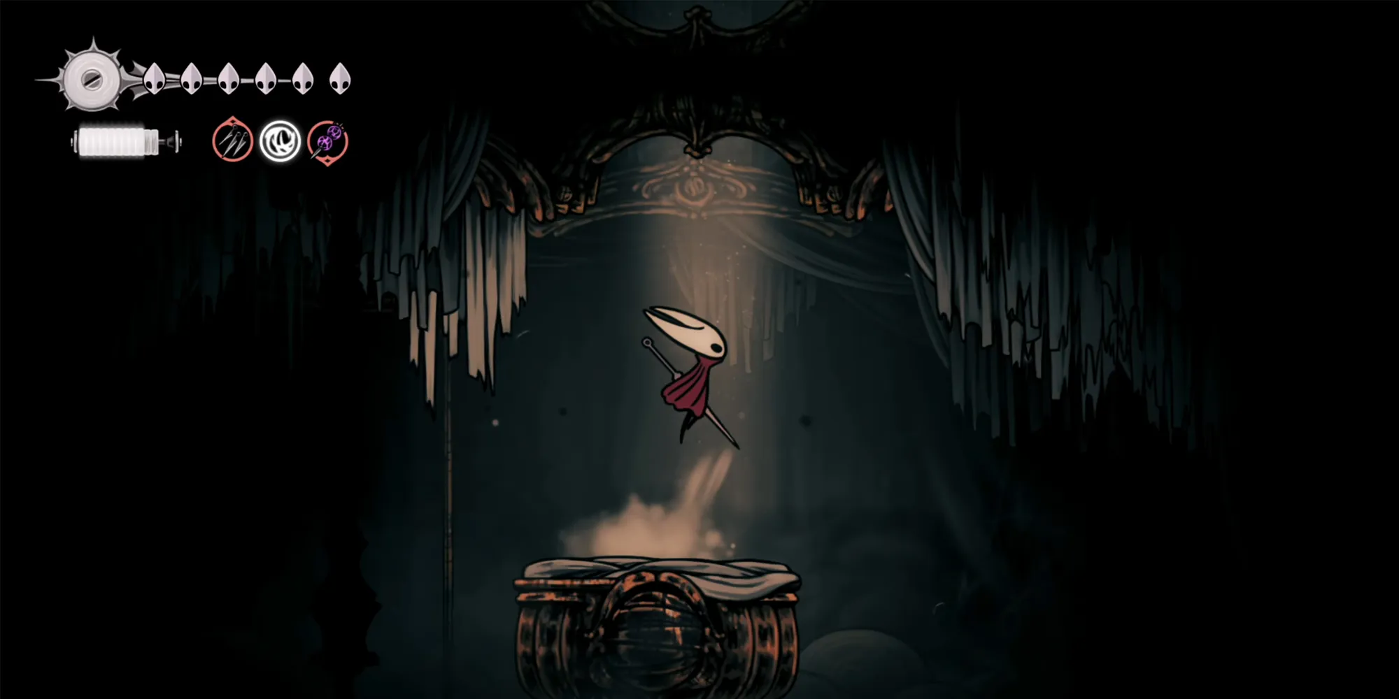 A hidden passage high in the Choral Chambers leads to a Silk nest