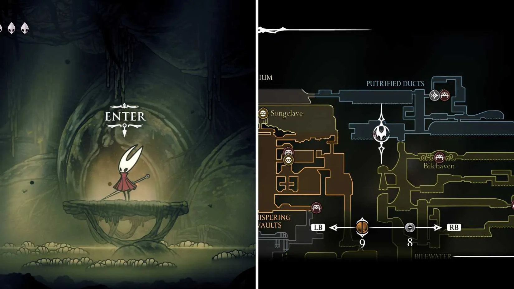 The Huntress&rsquo;s hut in Broodfeast, a lonely structure perched above murky water