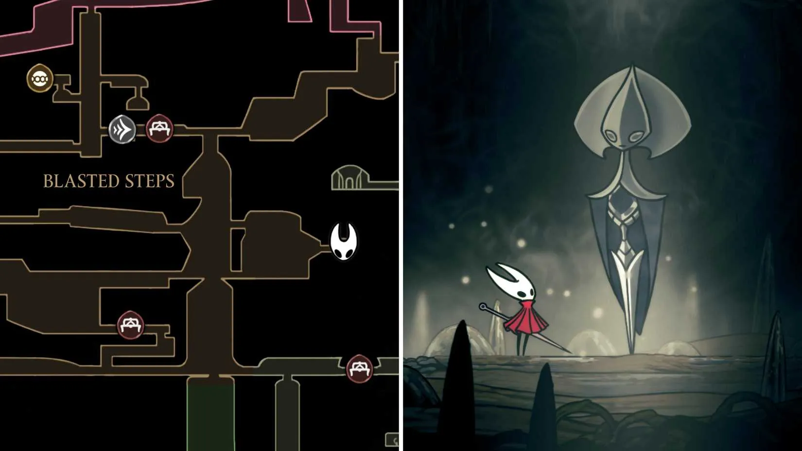 Starting location of the Vassal Lost quest in Hollow Knight: Silksong