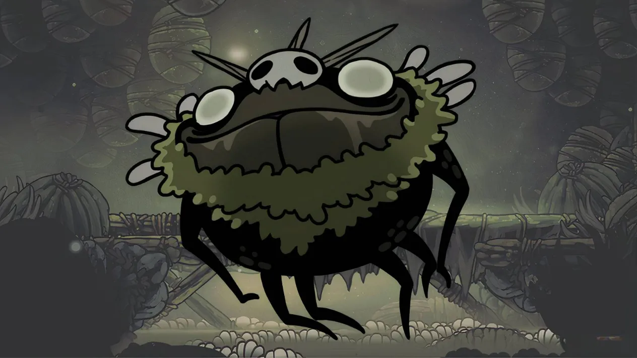 A decaying, maggot-infested bog with Hornet looking out over the murky waters of Bilewater