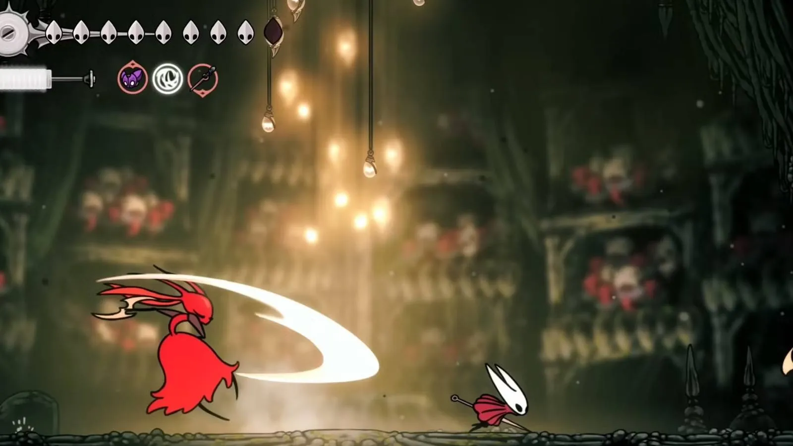 Silksong mod boss fight backdrop featuring the game's challenging bosses