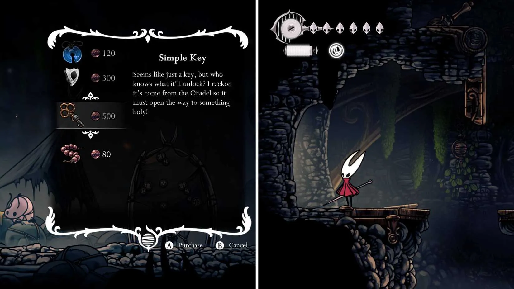A locked Simple Key door in the Wormways