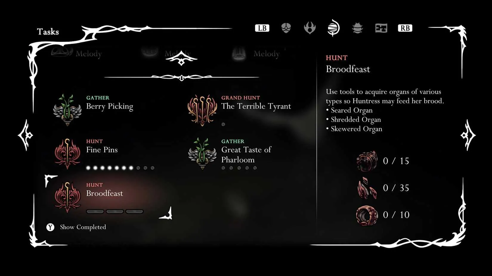 The Huntress’s hut in the maggot-infested swamp where the Broodfeast wish begins