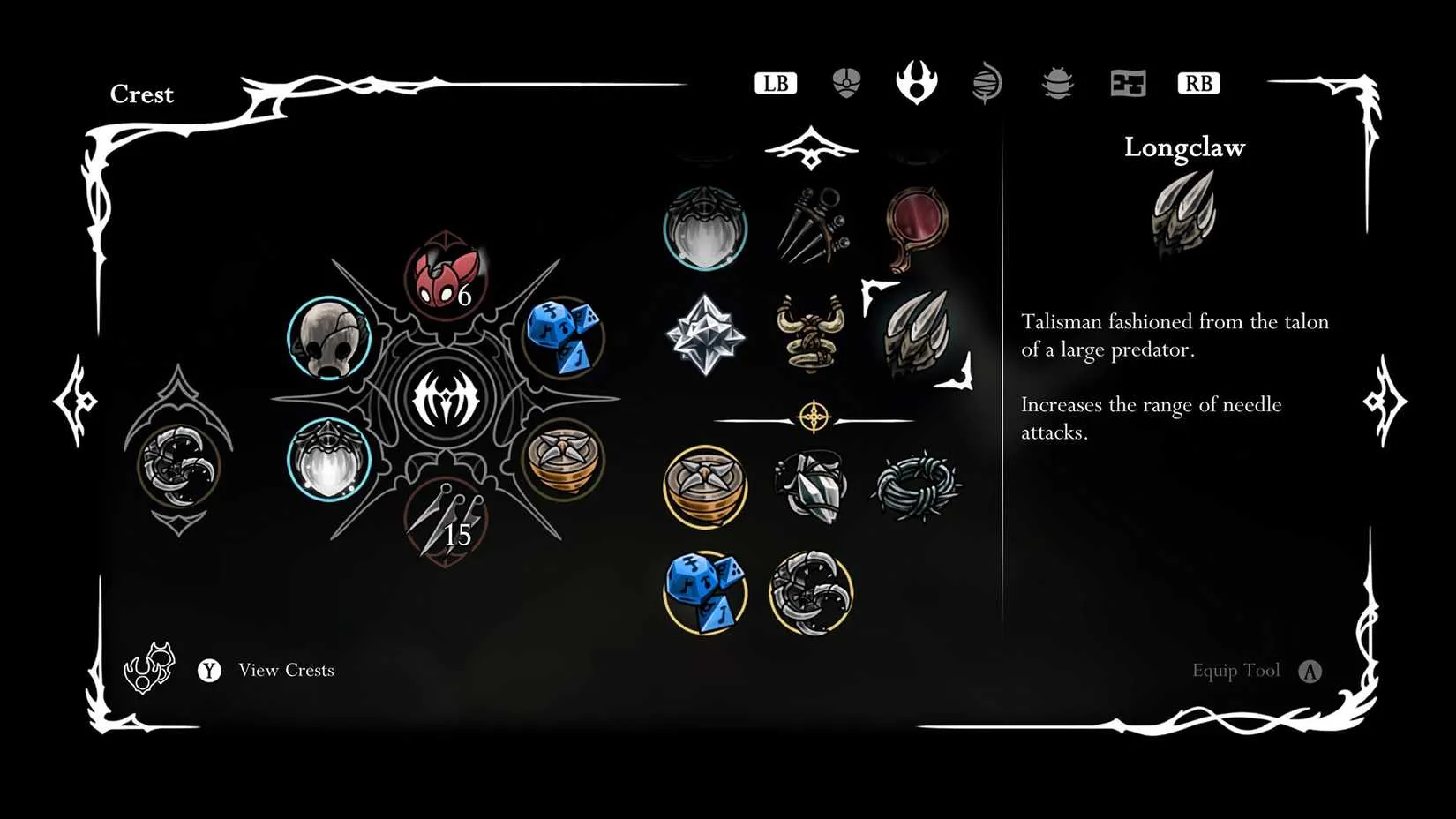 The Longclaw reward from the Huntress after completing the Broodfeast wish