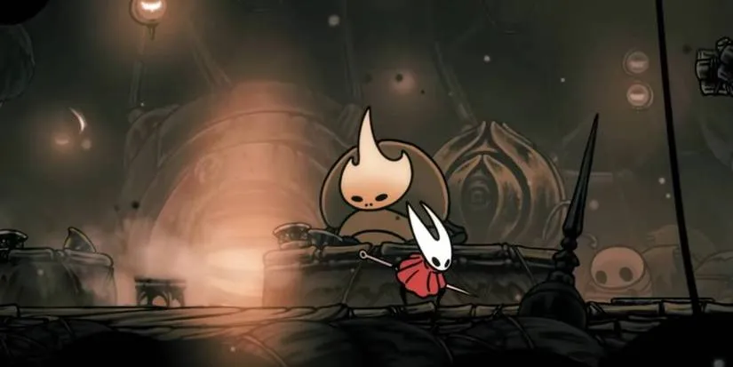 Hornet talking to Creige in Halfway Home for Crawbug Clearing side quest