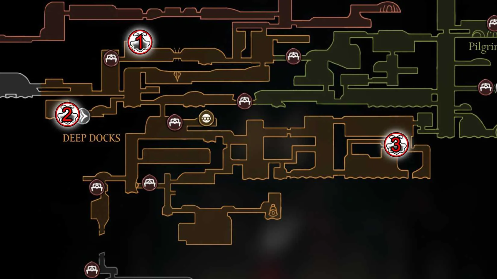 All Lost Flea locations in the Deep Docks