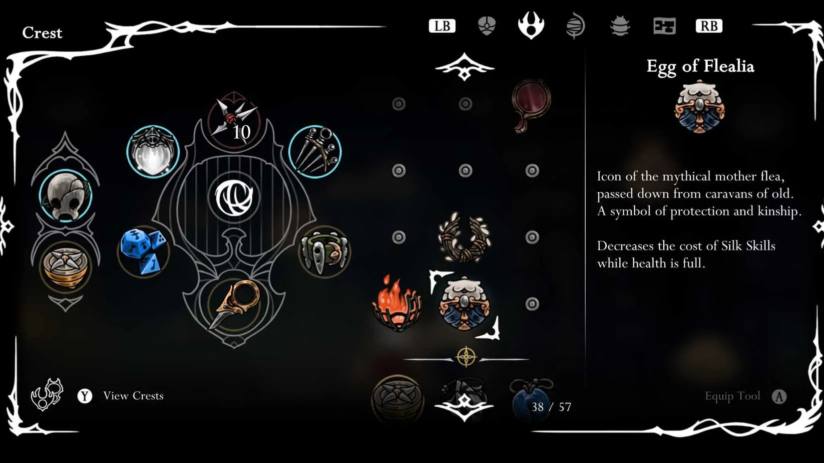 The Egg of Flealia reward you get for finding every Flea