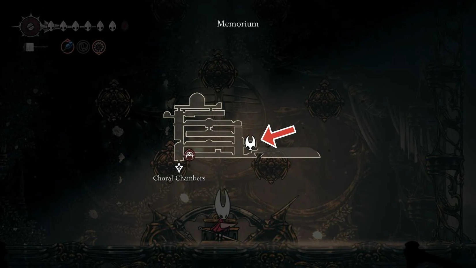 Eastern area of Memorium where the third Cogheart piece is hidden