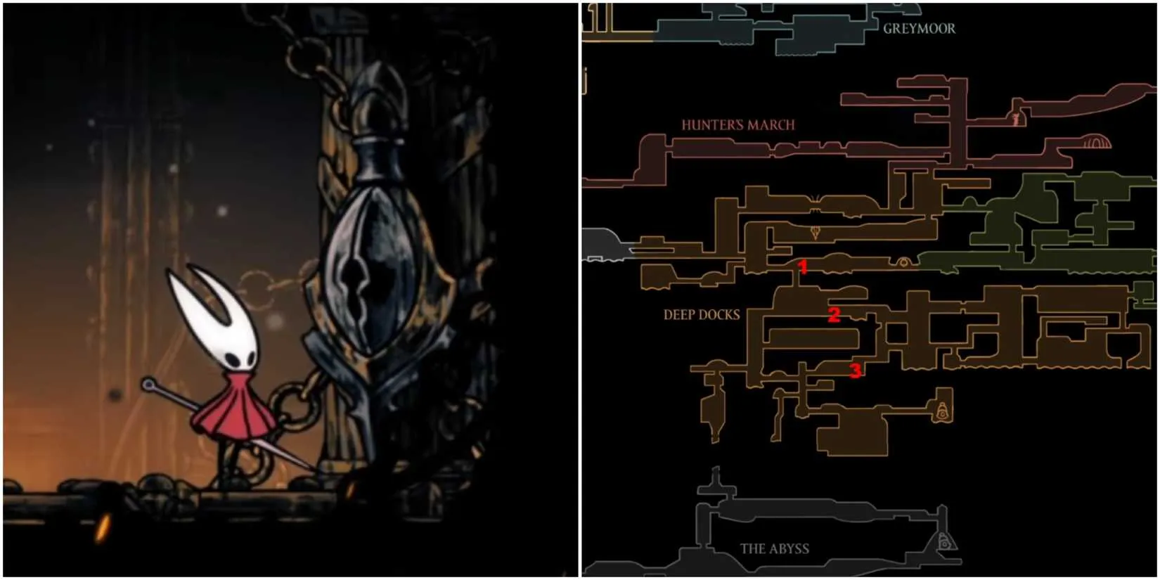 Location of the locked gate that leads to the Forebrothers