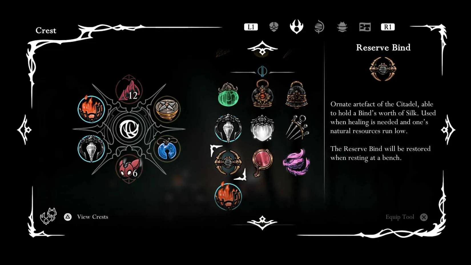 The Reserve Bind left behind after defeating Second Sentinel