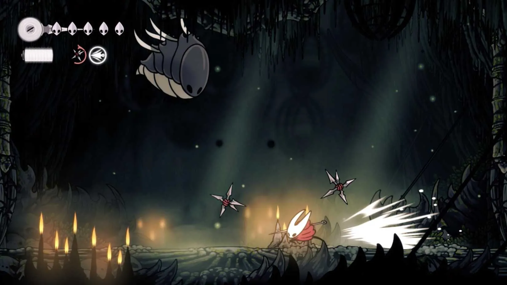 Savage Beastfly boss fight in Hollow Knight Silksong