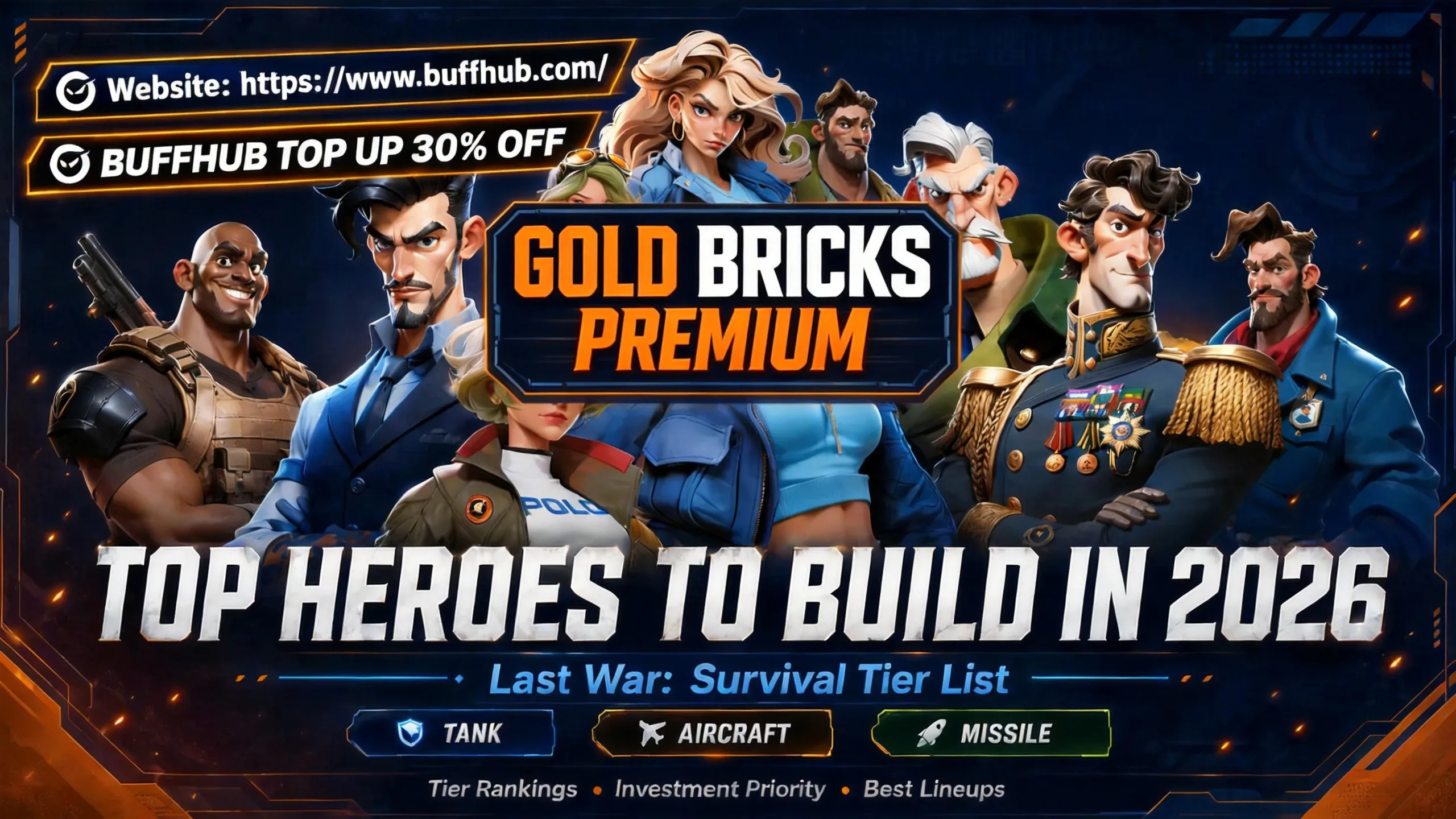 Last War Survival Gold Bricks premium currency upgrade screen