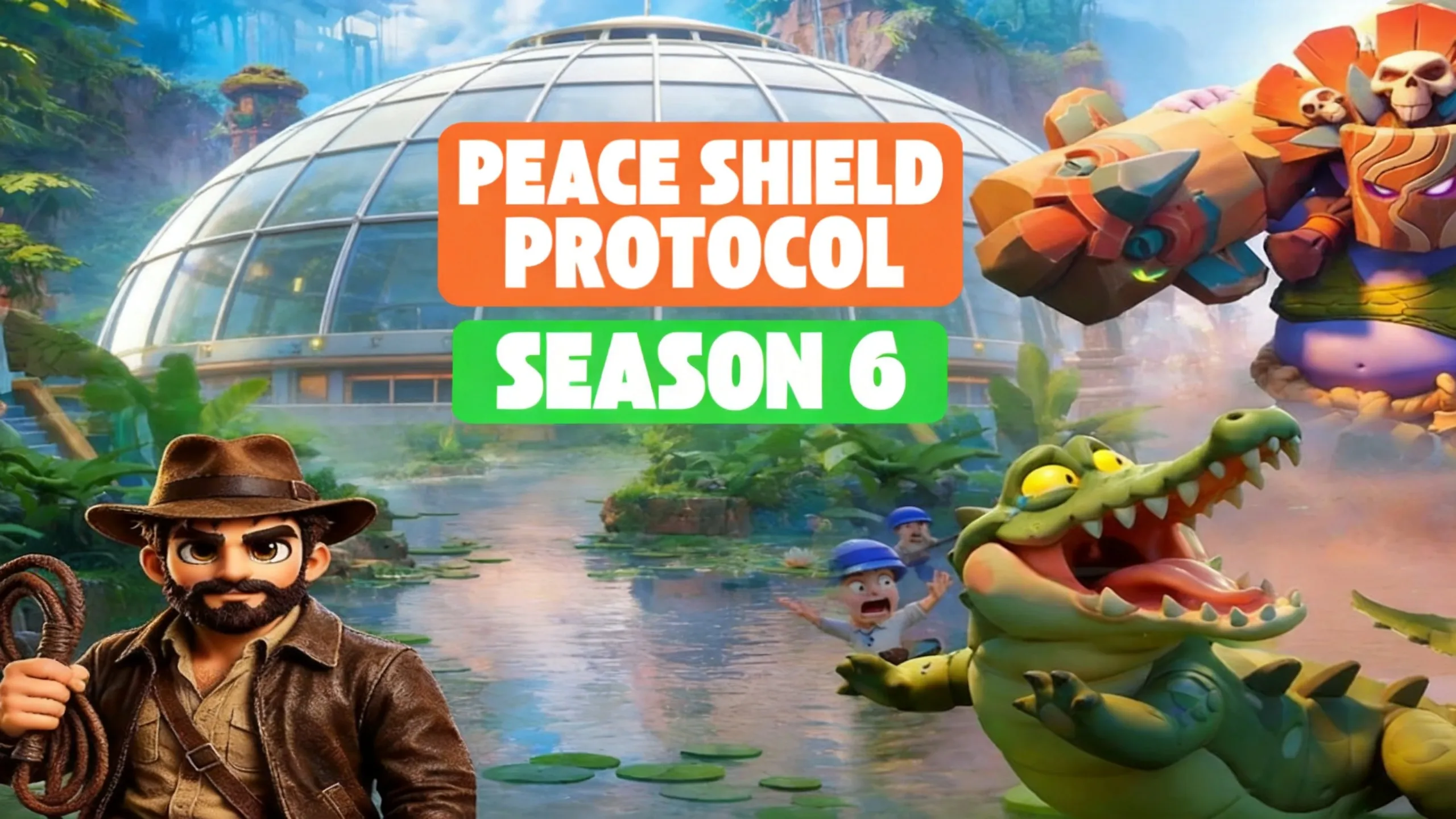 Last War Survival base under Peace Shield dome