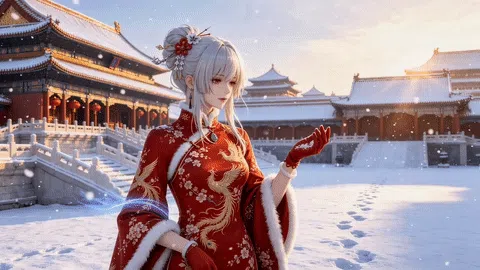 绯雪·雪落古宫