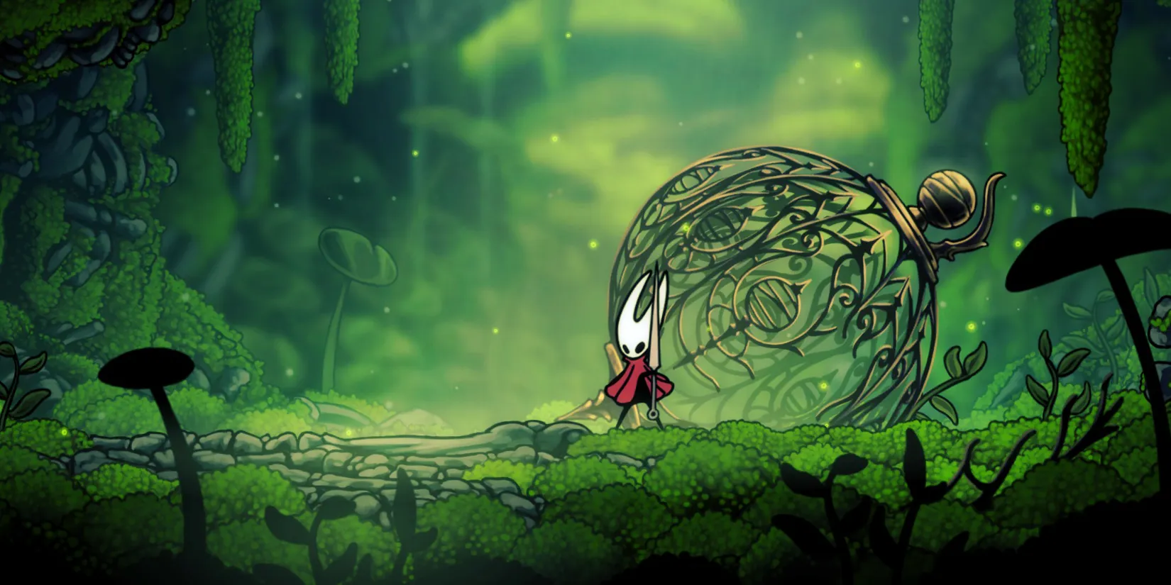 Silksong starting area where Hornet begins with the Hunter Crest