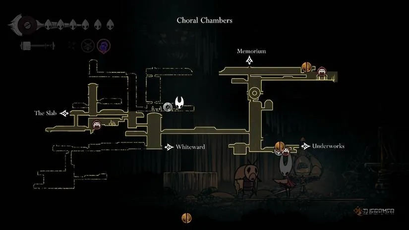 The Choral Chambers where Mergwin waits beside the Pale Oil shelf