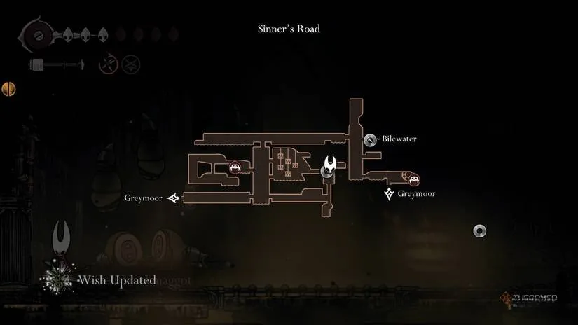 The Pickled Muckmaggot waiting at the end of the Sinner's Road kitchen boss fight