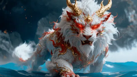 烈焰金角瑞兽