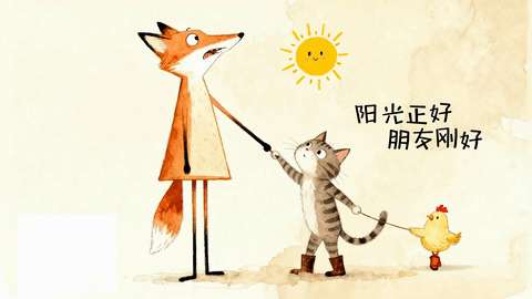 绘本动物友谊