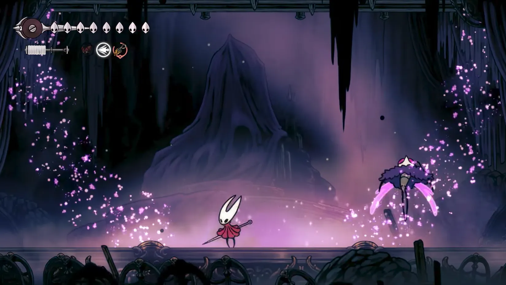 Tormented Trobbio in his enhanced form in Hollow Knight Silksong