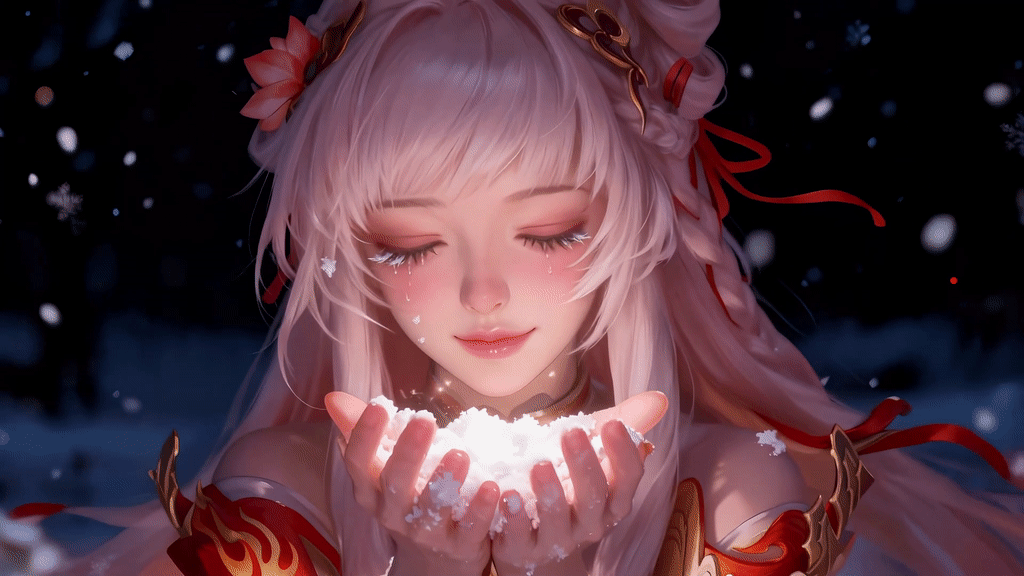 捧雪女孩阿离