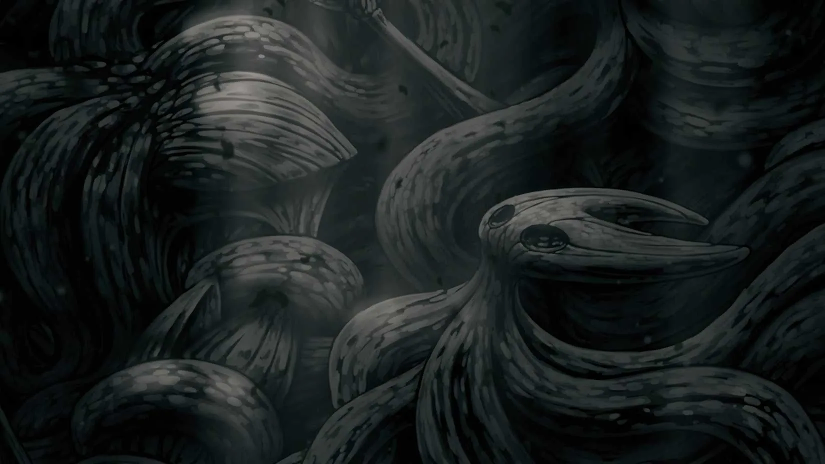 Cursed ending cutscene with the Twisted Child erupting
