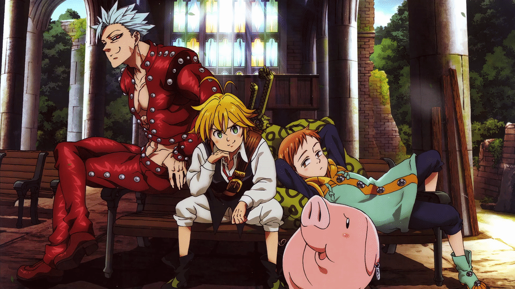 梅利奥达斯、班、金与霍克 - 七大罪 (Nanatsu no Tazai) [4K]