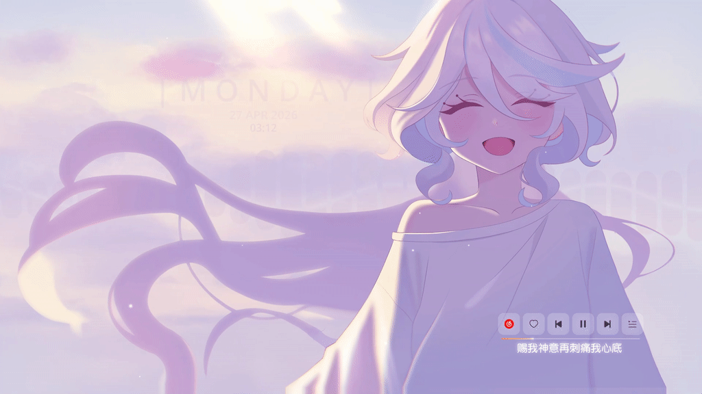 【网易云音乐组件】原神-芙宁娜-粉云芙芙