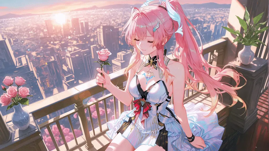 天台夕阳·爱弥斯