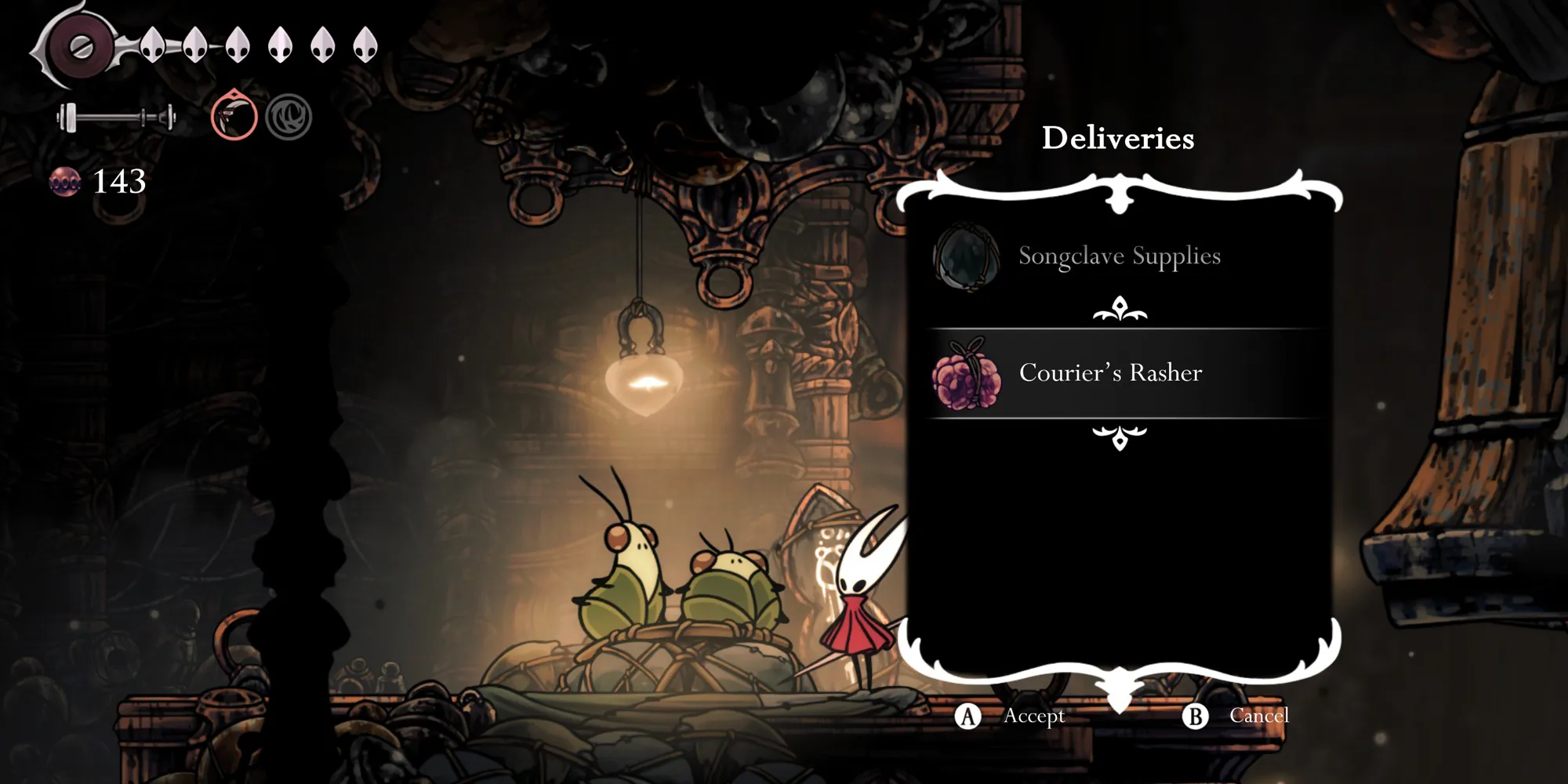 Silksong supplies from couriers tied to the Wish system
