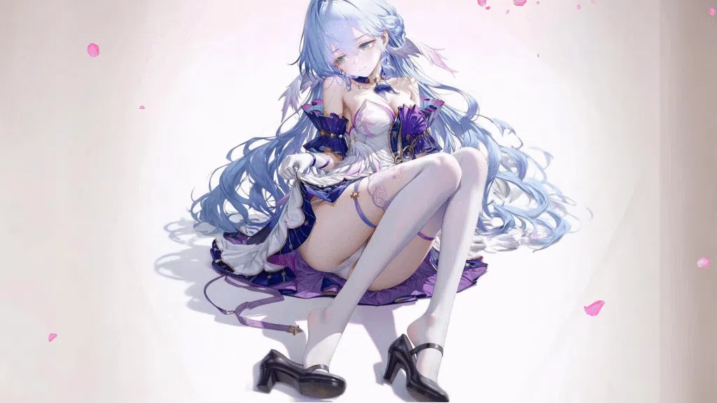 知更鸟蓝发坐姿