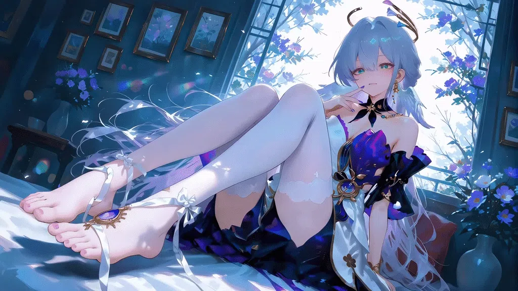 知更鸟花卉4K