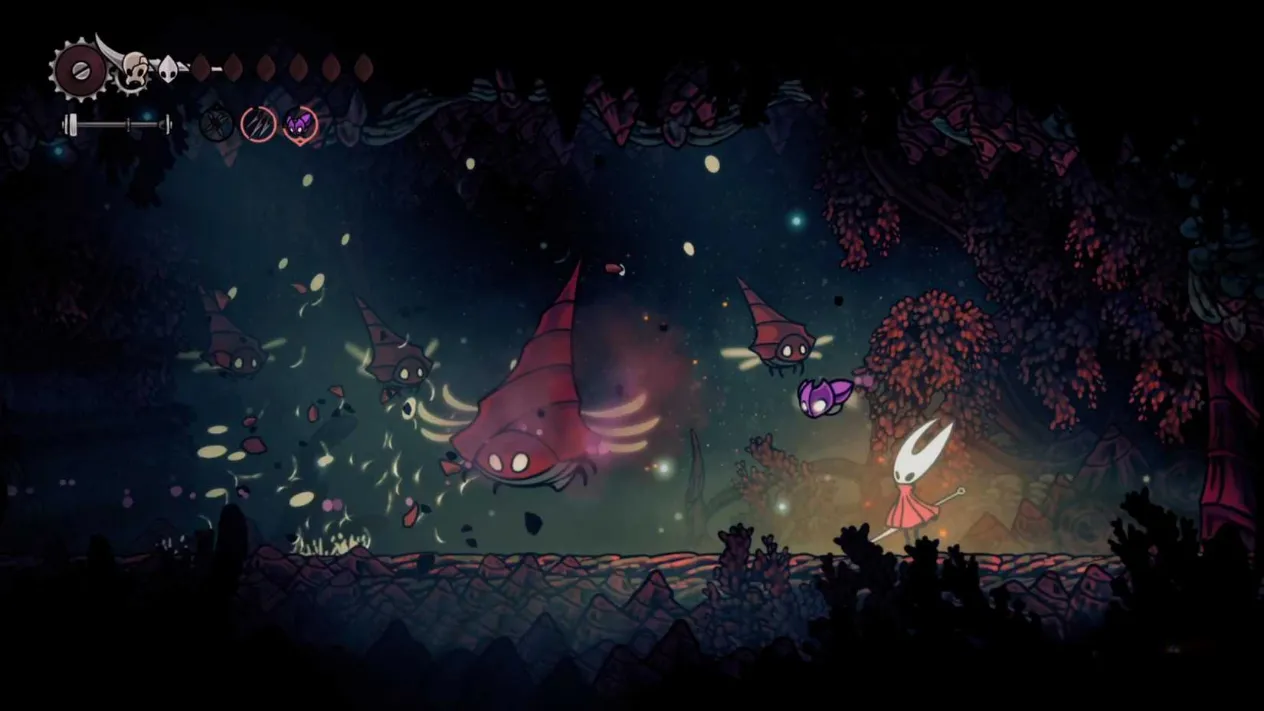 The Raging Conchfly boss arena near the second Stalactide in the Sands of Karak