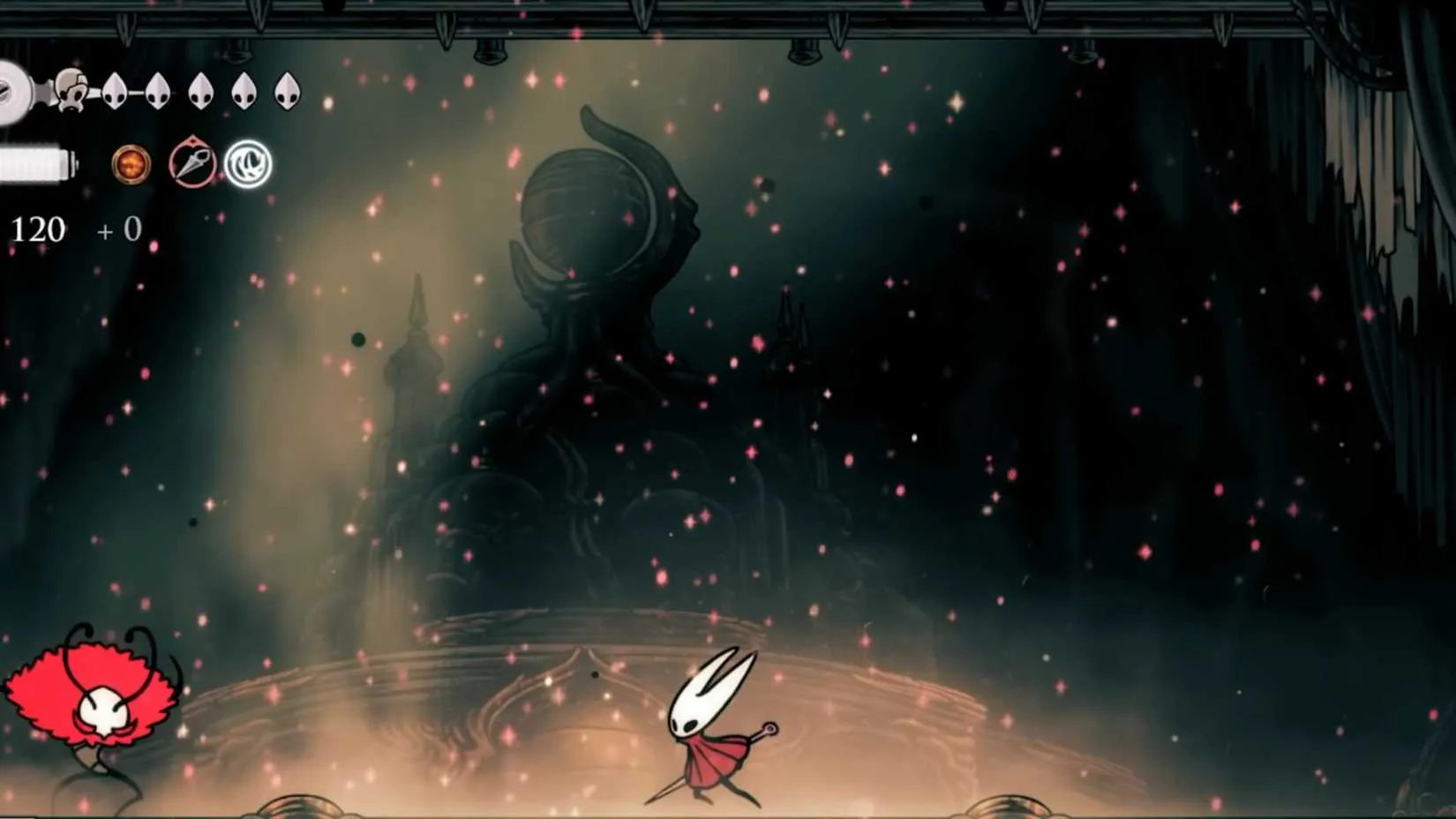 Trobbio preparing a chaotic attack in Hollow Knight: Silksong