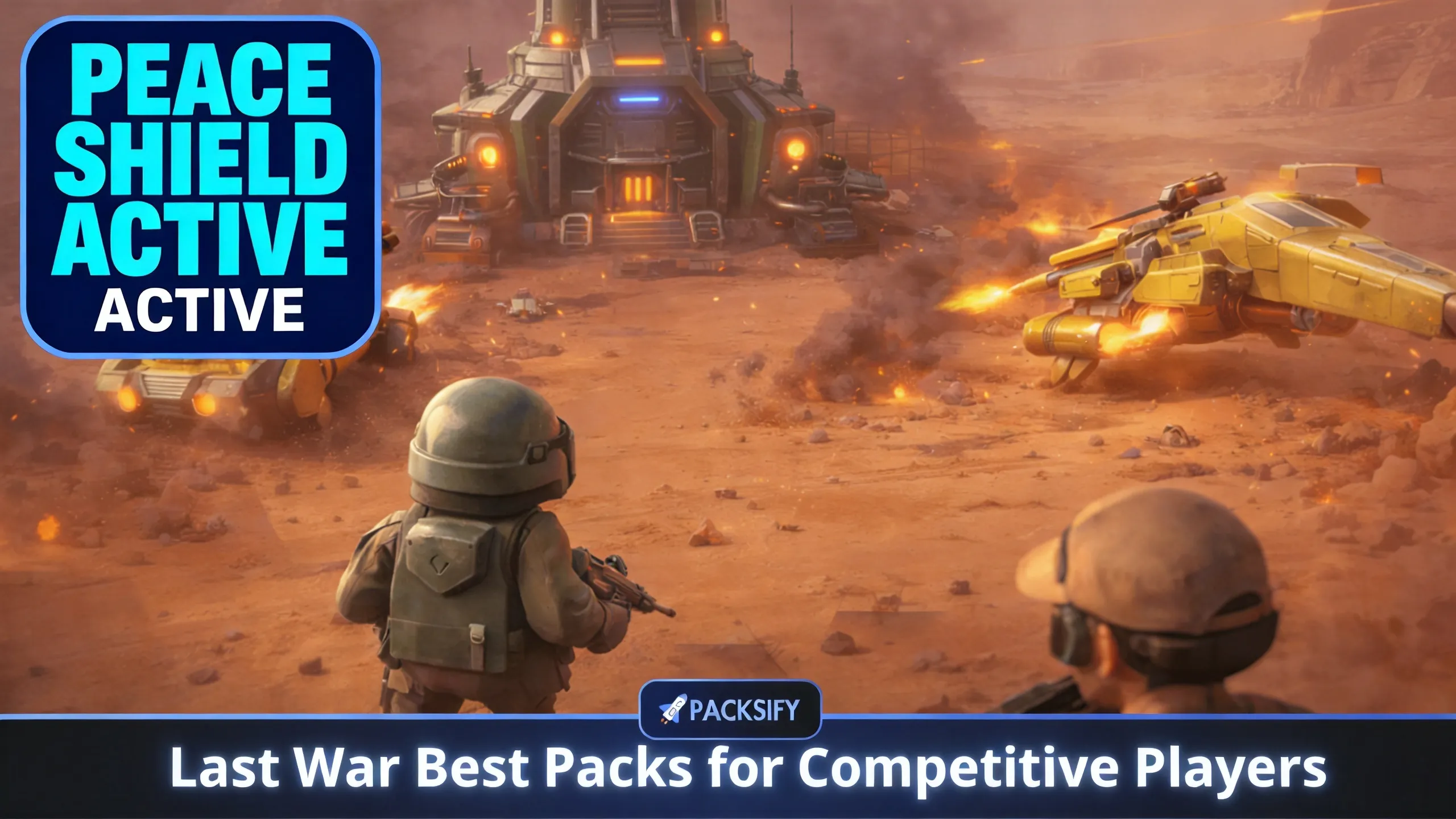 Last War Survival base with active peace shield